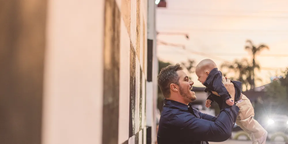 Paulo Cária e seu filho Arthur Verine Cária.