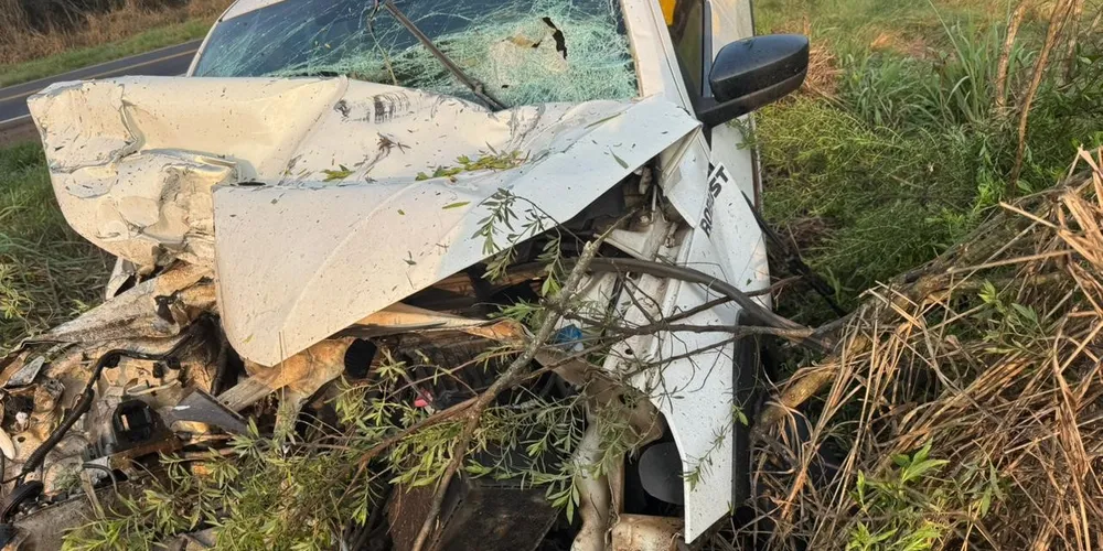 Condutor do carro teve ferimentos leves