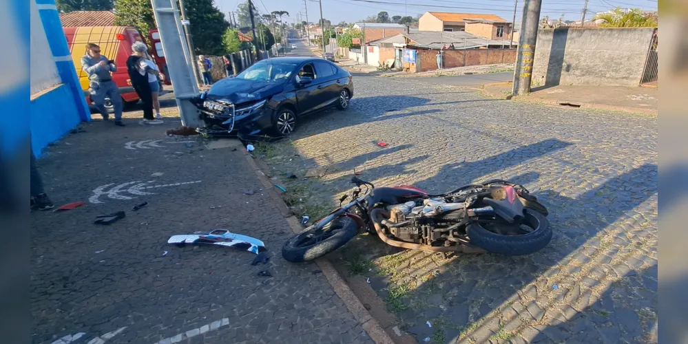 Acidente aconteceu na vila Marina, na manhã desta quinta-feira (22)