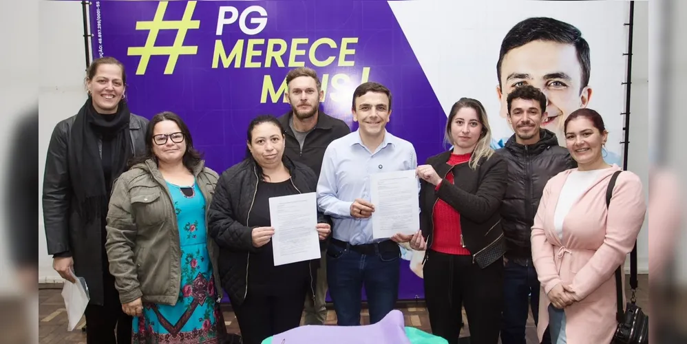 Aliel Machado (PV) firmou compromisso de realizar melhorias para a região do bairro Neves