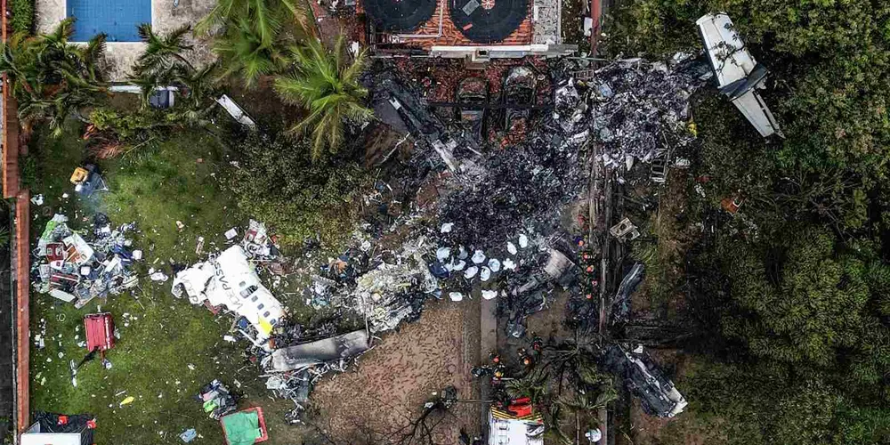 Acidente aéreo matou 62 pessoas na cidade de Vinhedo, na região de Campinas