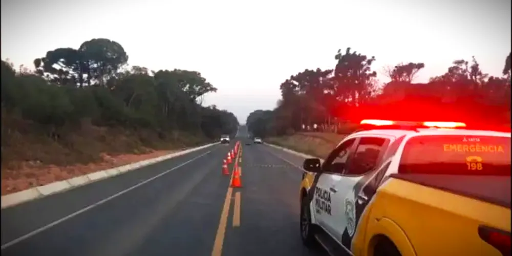 Equipe da polícia realizou o atendimento à ocorrência