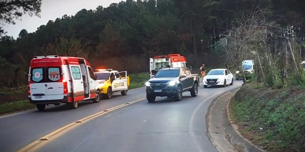 Equipes do Samu também foram acionadas para a ocorrência