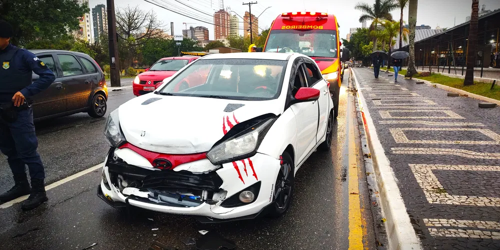 Hyundai HB20 esteve envolvido no acidente de trânsito