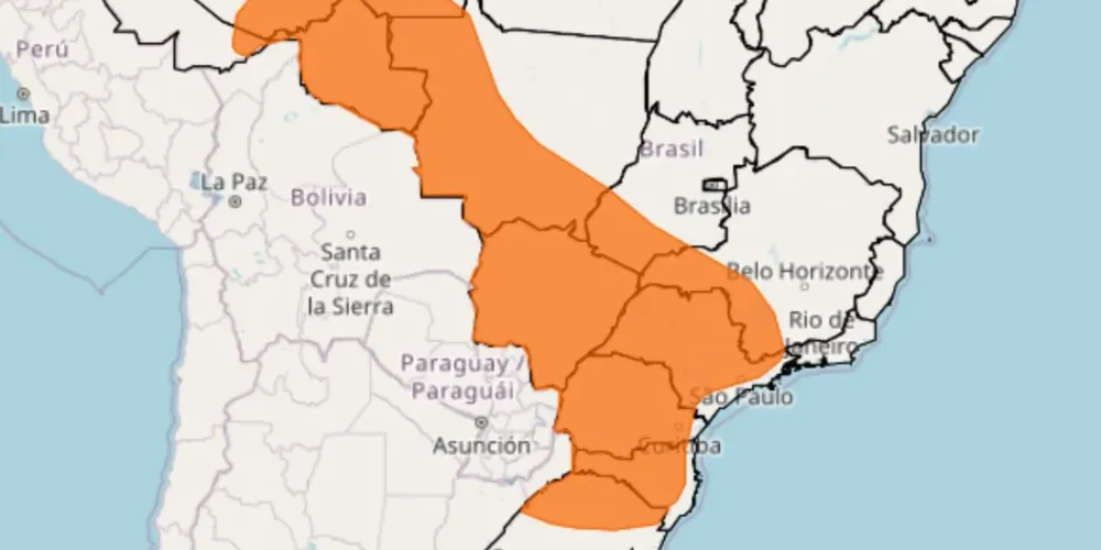 O alerta para onda de calor está em vigor até às 23h59 de quarta-feira (25)
