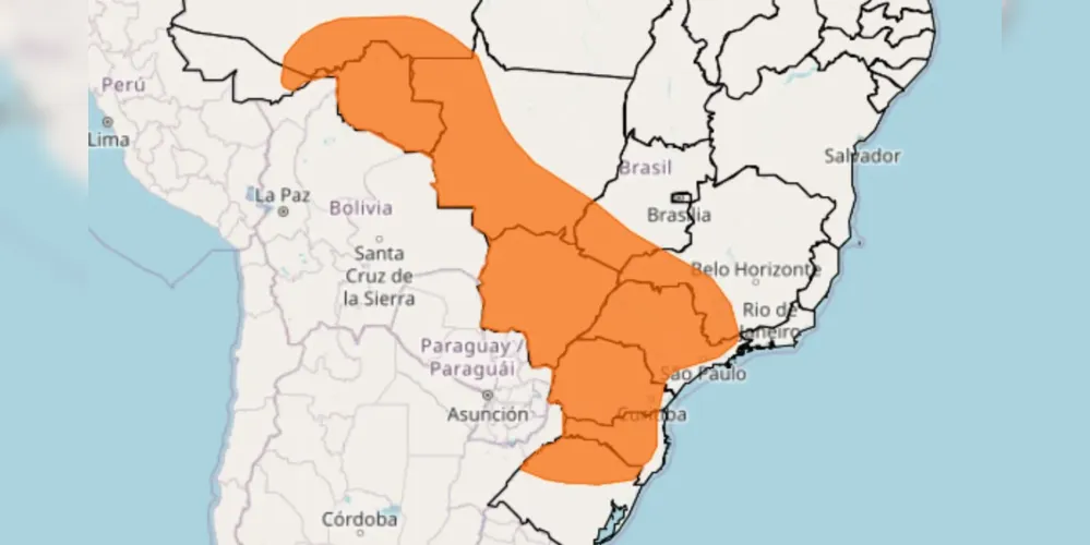 O alerta para onda de calor está em vigor até às 23h59 de quarta-feira (25)