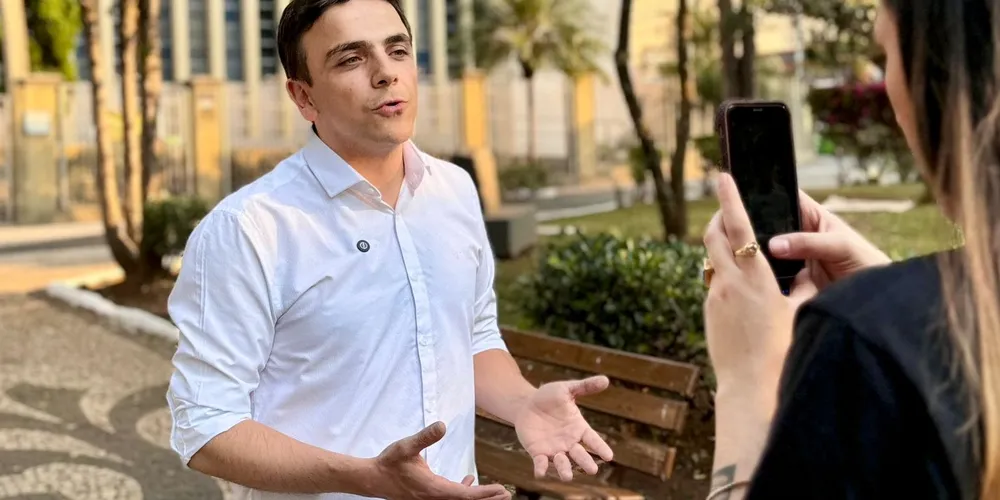 Aliel Machado realizou gravações para o programa eleitoral, nesta segunda-feira (26)