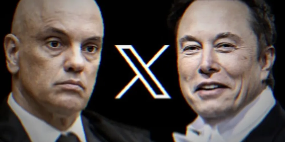 Elon Musk voltou a subir o tom contra o ministro Alexandre de Moraes