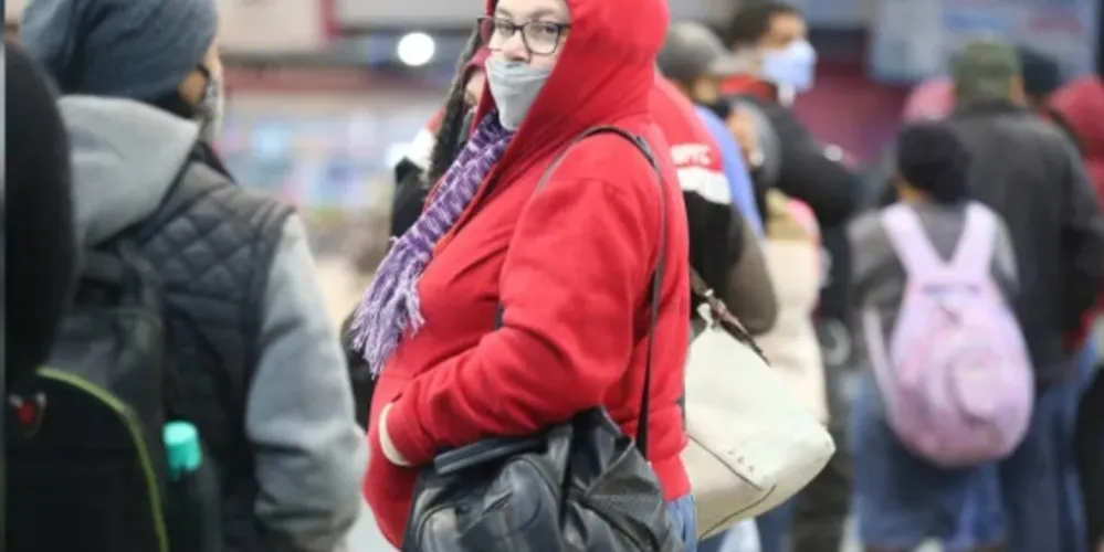A temperatura mínima para esta segunda-feira é de 4°C