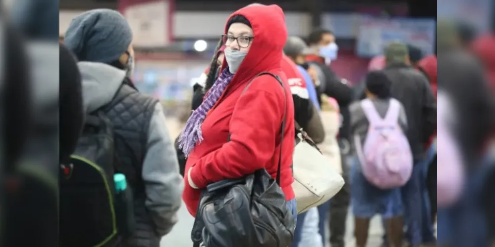 A temperatura mínima para esta segunda-feira é de 4°C