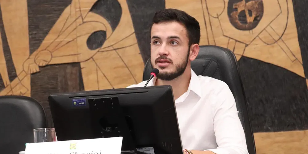 Filipe Chociai, atual presidente da Câmara Municipal