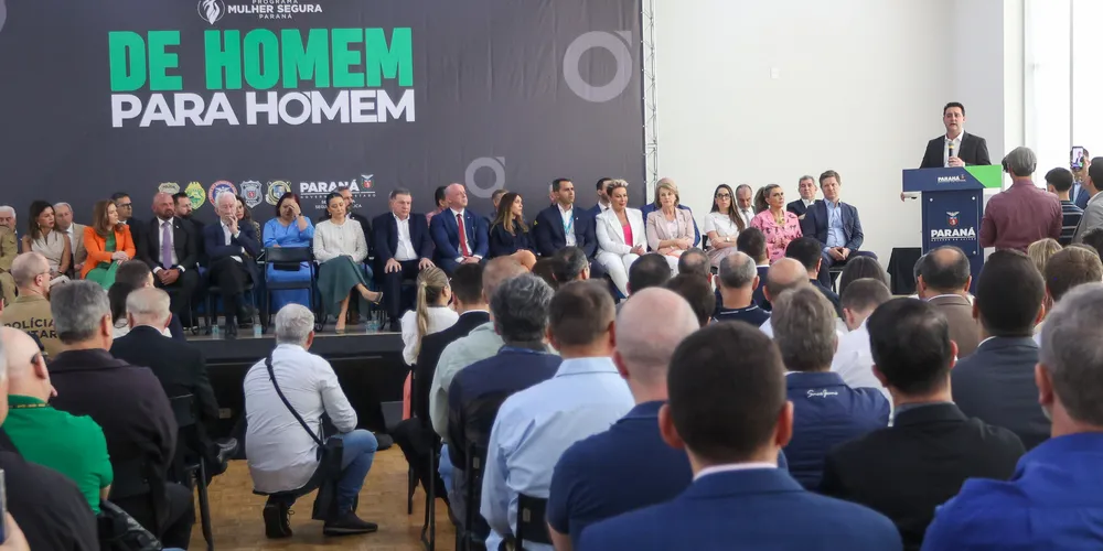 Ratinho Junior participa do lançamento do programa 'De Homem para Homem'
