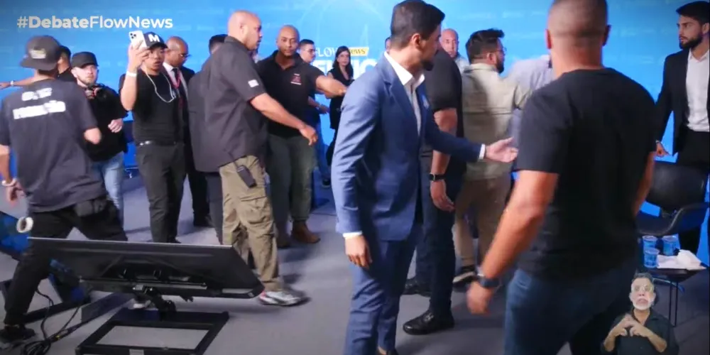 Confusão aconteceu no fim do debate eleitoral