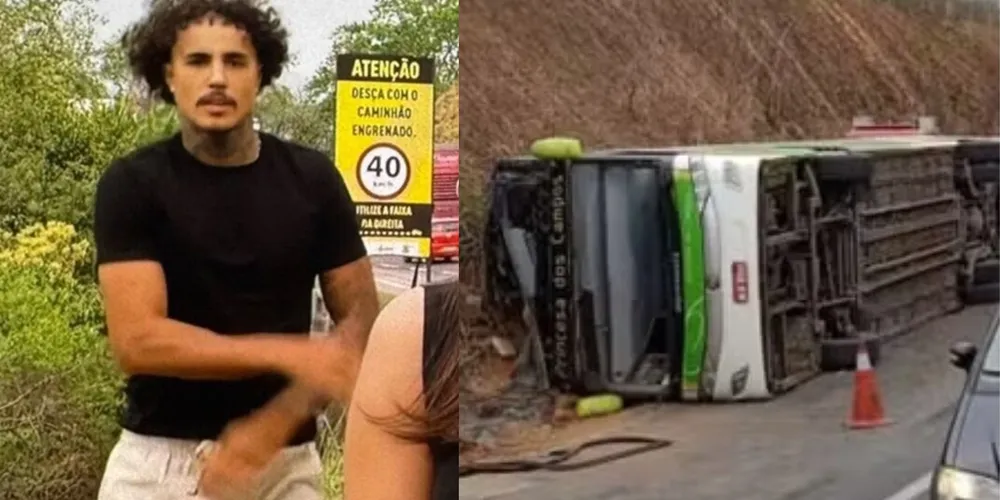 O cantor, que estava preso no trânsito devido ao acidente, resolveu aparecer em frente às câmeras