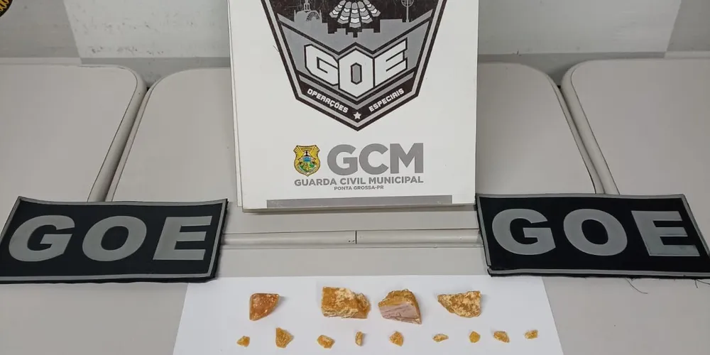 Suspeito é preso com 34 gramas de crack no Centro de Ponta Grossa