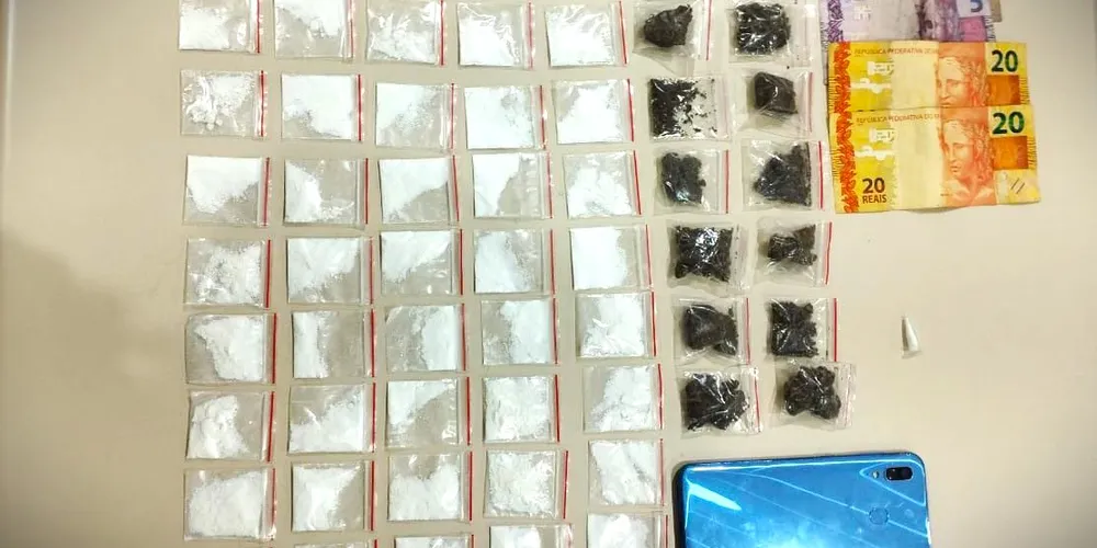 Drogas foram apreendidas pelas autoridades de segurança