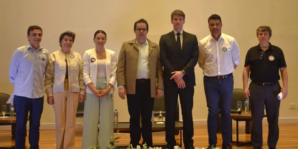 Candidatos à Prefeitura de Ponta Grossa estiveram na 'Casa do Empresário' para discutir propostas para Ponta Grossa