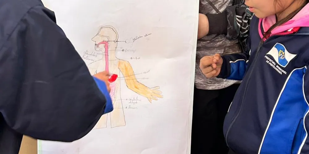 Como proposta, os alunos elaboraram representações do sistema estudado