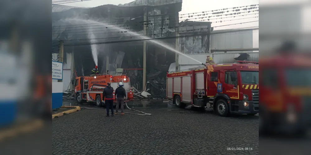 Incêndio atinge o frigorífico da BRF em Carambeí nesta quinta