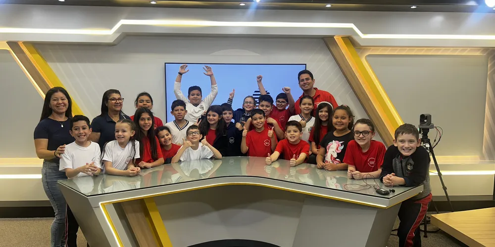 Educandos puderam conhecer e interagir com tecnológico estúdio