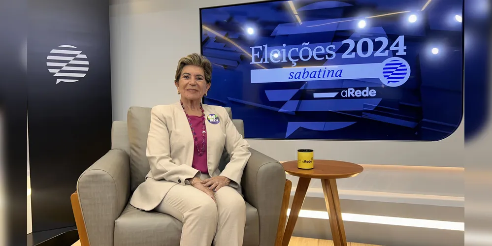 A entrevistada desta terça-feira (24), foi a atual prefeita do município, Elizabeth Schmidt (União)