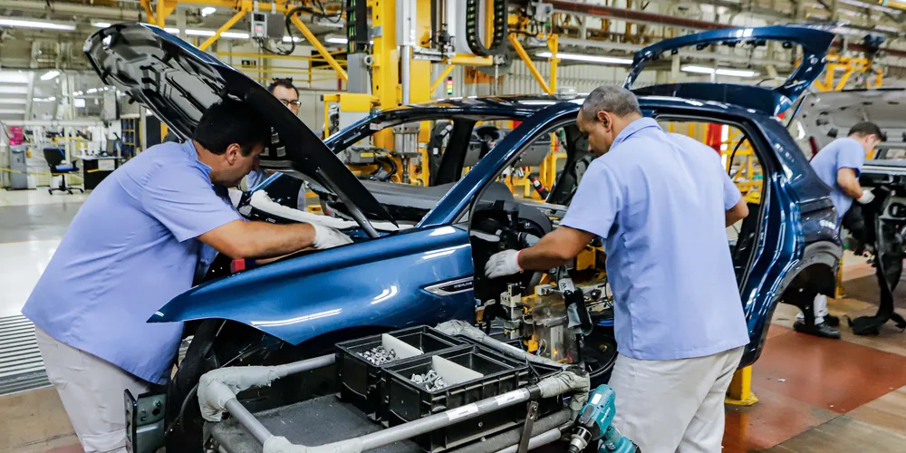 São José dos Pinhais, 21 de março de 2024 - Montadora de automóveis Volkswagen, em São José dos Pinhais, Região Metropolitana de Curitiba (RMC).