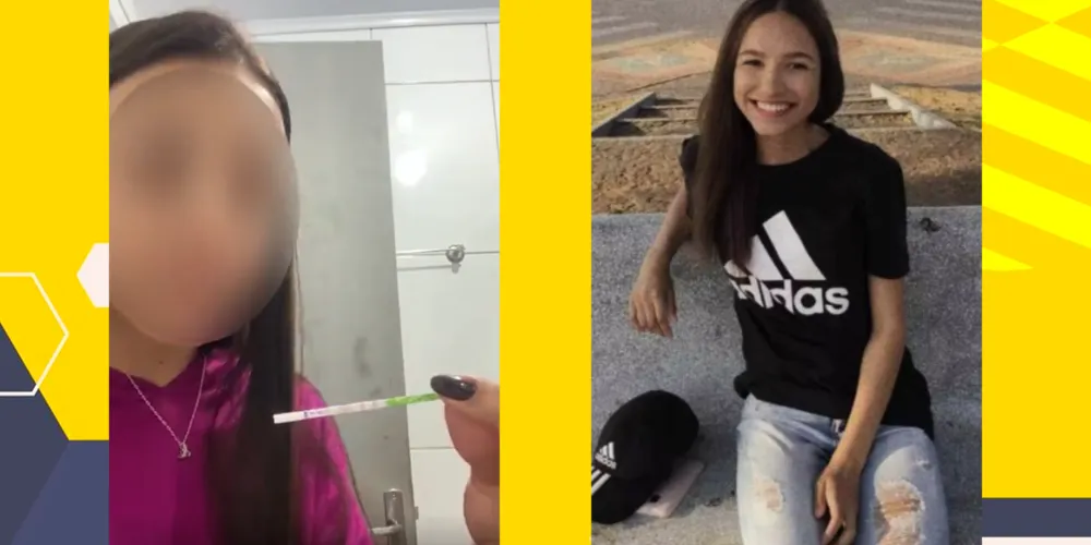 Vídeo registra o exato momento em que o teste confirma a gravidez