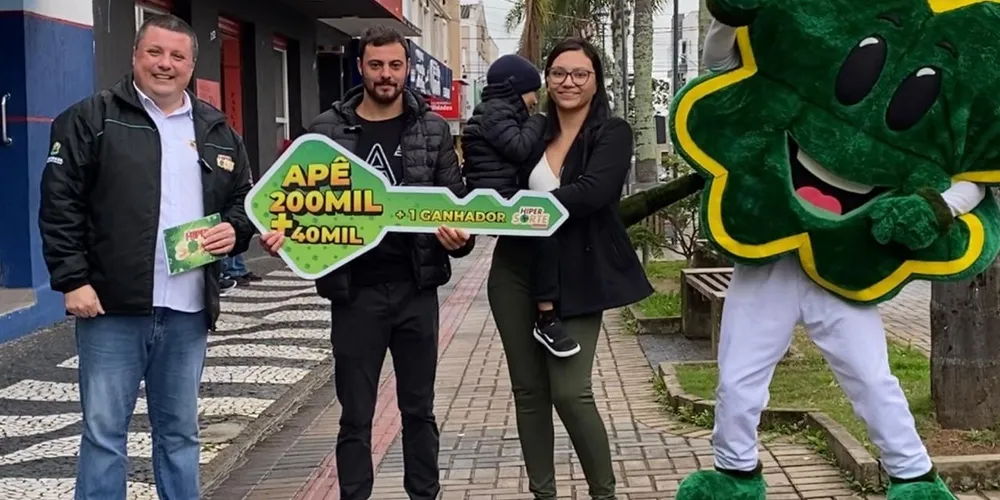 Ganhador do apartamento e mais R$ 40 mil é de Palmeira