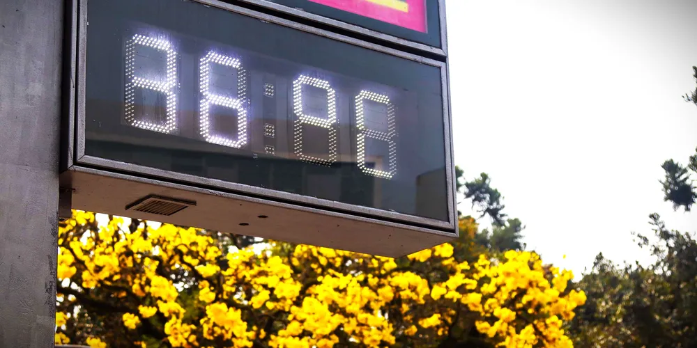 Grande parte do Estado registrou altas temperaturas