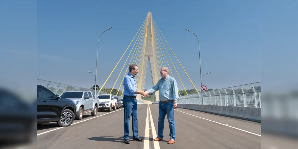 A Ponte da Integração teve custo final de R$ 373 milhões, financiada pela margem brasileira da Itaipu Binacional.