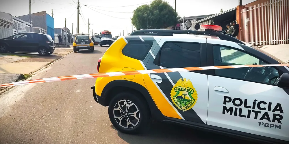 Equipes da Polícia Militar estiveram no local da ocorrência