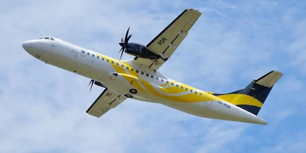 Modelo da aeronave é modelo ATR-72