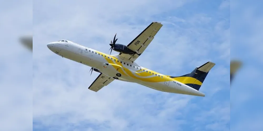 Modelo da aeronave é modelo ATR-72