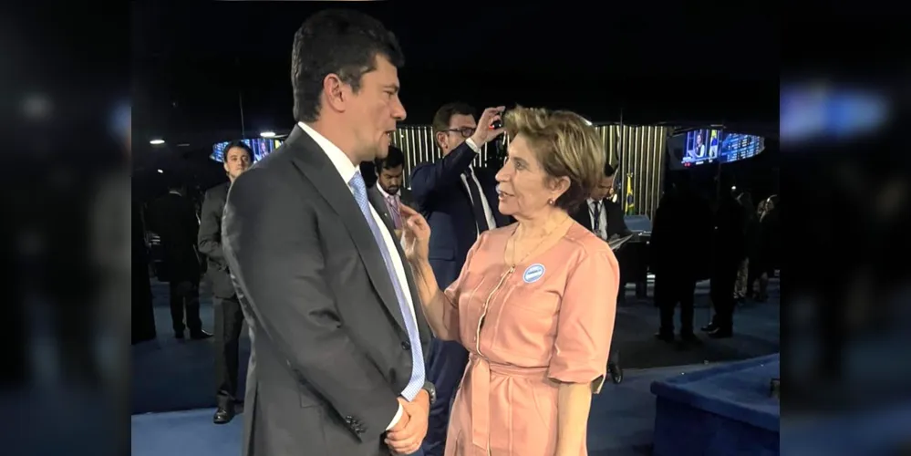 Moro e Elizabeth durante encontro em 2023