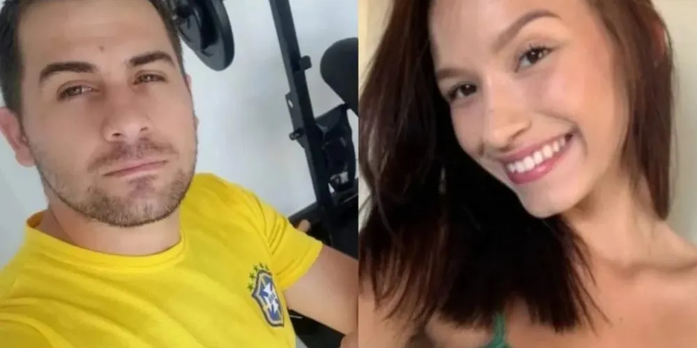 Marcos Vagner (à esquerda) e Ísis Victoria Mizerski (à direita)