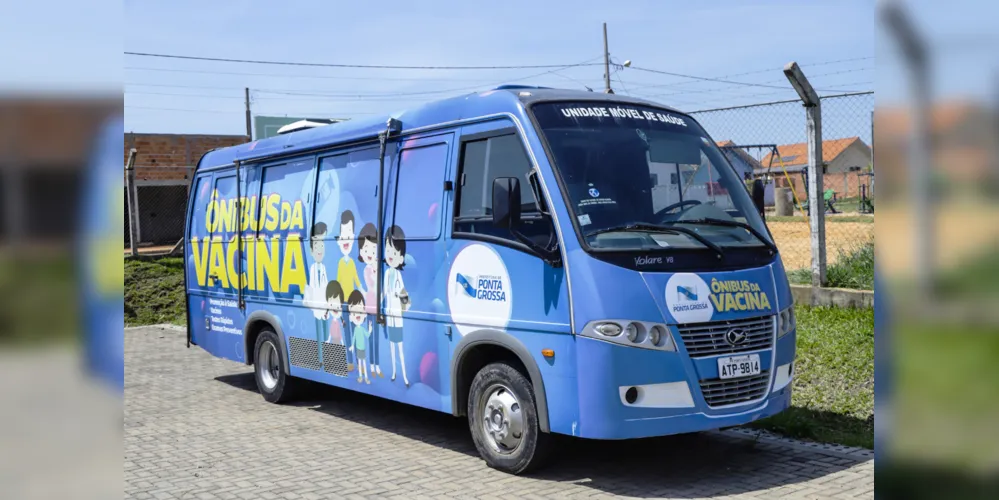 A Prefeitura Municipal de Ponta Grossa divulgou a agenda do Ônibus da Vacina para os próximos dias