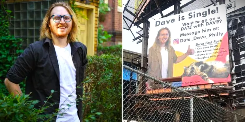 David Cline tem 28 anos e investiu mais de US$ 1 mil no outdoor