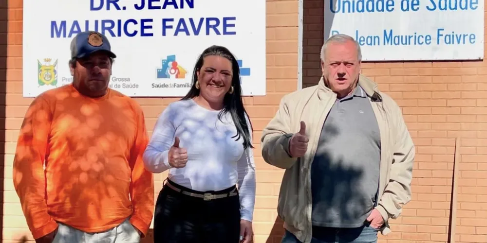 A presidente da Fundação Municipal de Saúde (FMS), Priscila Degraf acompanhou Balansin na fiscalização dos trabalhos