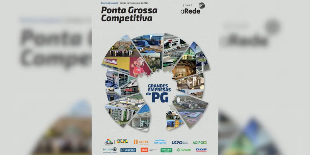 Capa da nova Revista PG Competitiva, do Grupo aRede