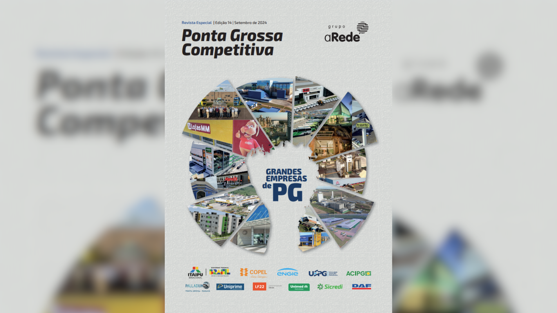 Capa da nova Revista PG Competitiva, do Grupo aRede