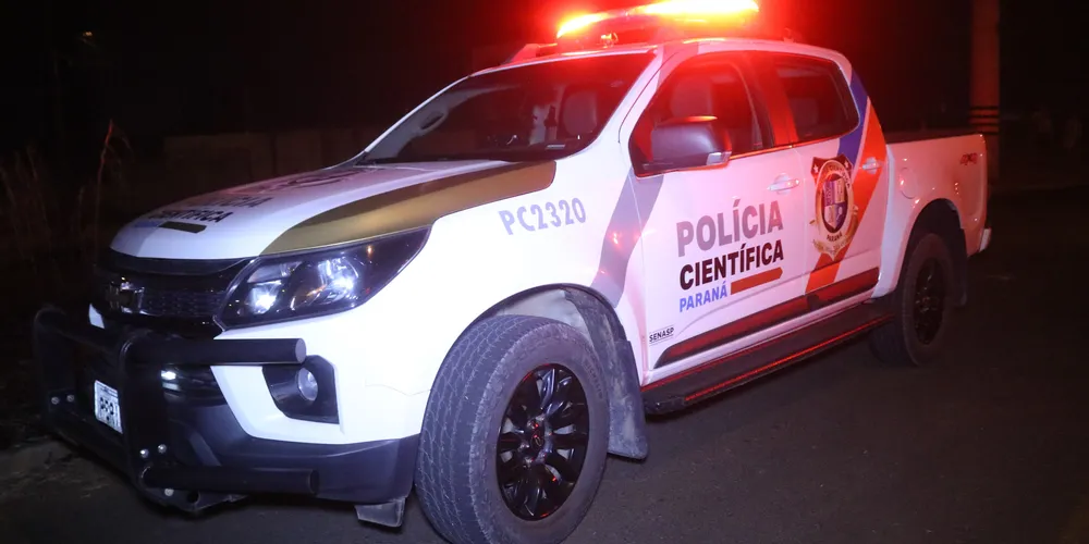 Polícia Científica esteve no local para realização de perícia criminal