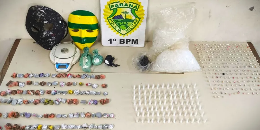 Drogas foram encaminhadas à Delegacia de Ponta Grossa