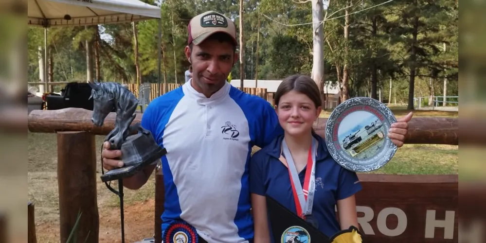 Maria Eduarda Kichileski venceu a prova de obstáculos de 0,80m em 2024