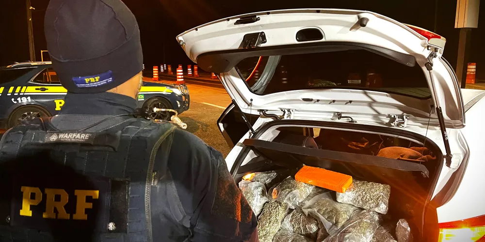 Drogas estavam no interior de um carro modelo HB20