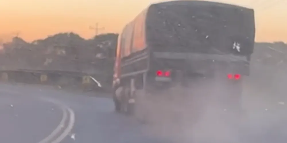 Situação ofereceu risco para outros motoristas que dirigiam pela rodovia estadual