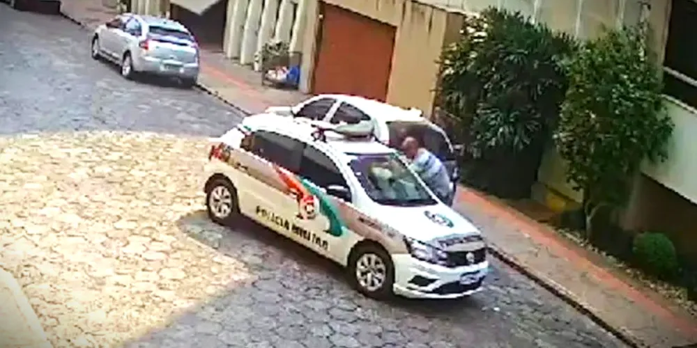 Homem agrediu violentamente o policial militar