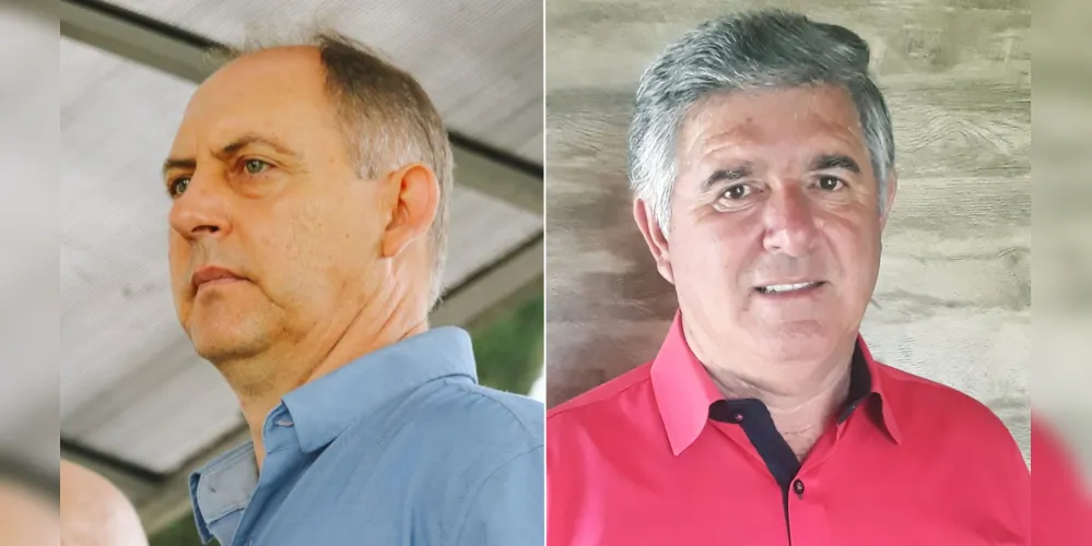 Elias Gomes da Costa (à esquerda) e Antonio Polato (à direita) disputarão a Prefeitura de Porto Amazonas