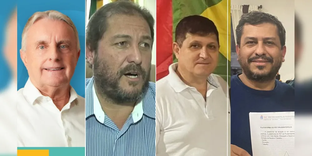 Adelmo Klosowski (PSD), Gilvan Agibert (União), Marcos Vinicio dos Santos (PT) e Rui Ferro (PDT) foram indicados pelos grupos políticos nas convenções