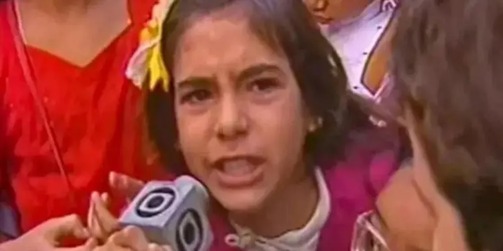 Menina apareceu em um documentário da TV Globo