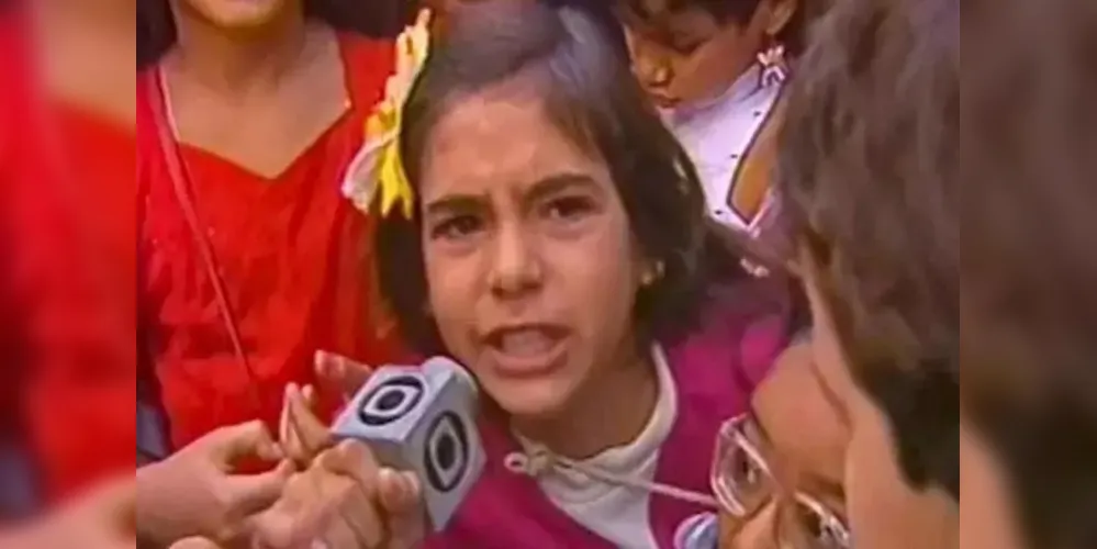 Menina apareceu em um documentário da TV Globo